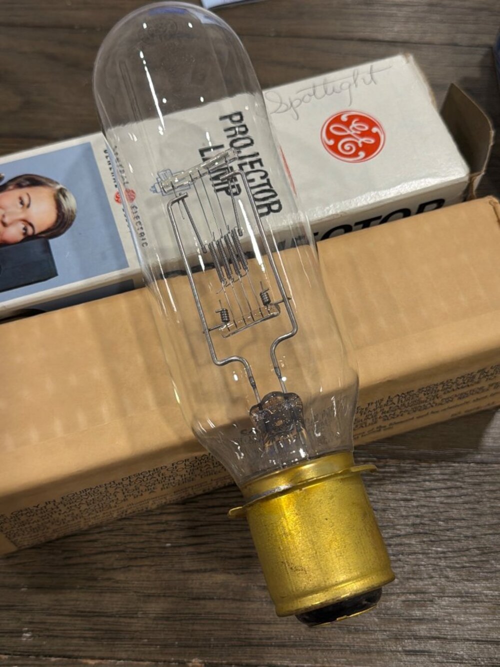 GE Projector Lamp FG 2078-A1 Vintage Spotlight Bulb 120V 500W USA Made